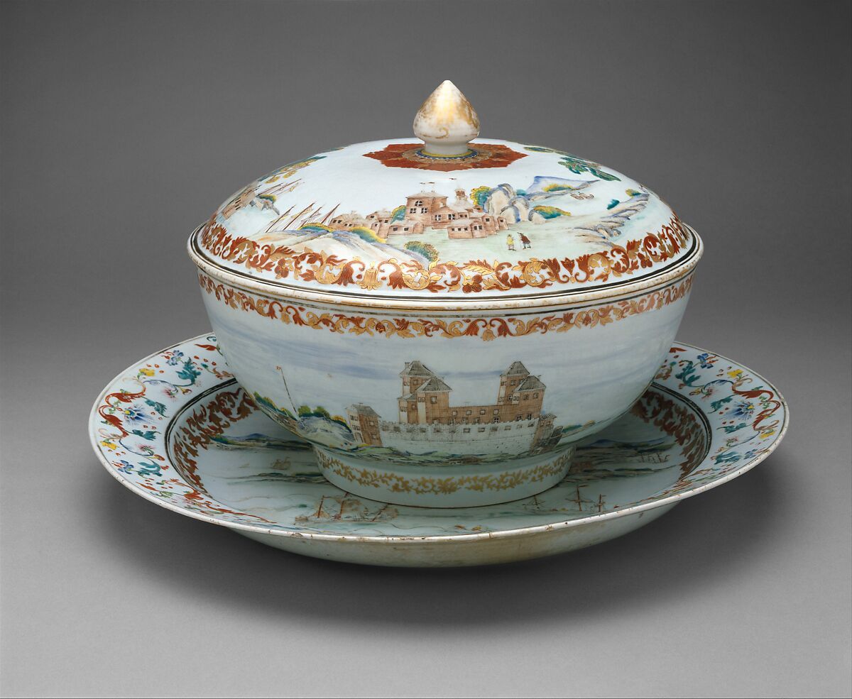 Platter, Porcelain, Chinese, for Swedish market