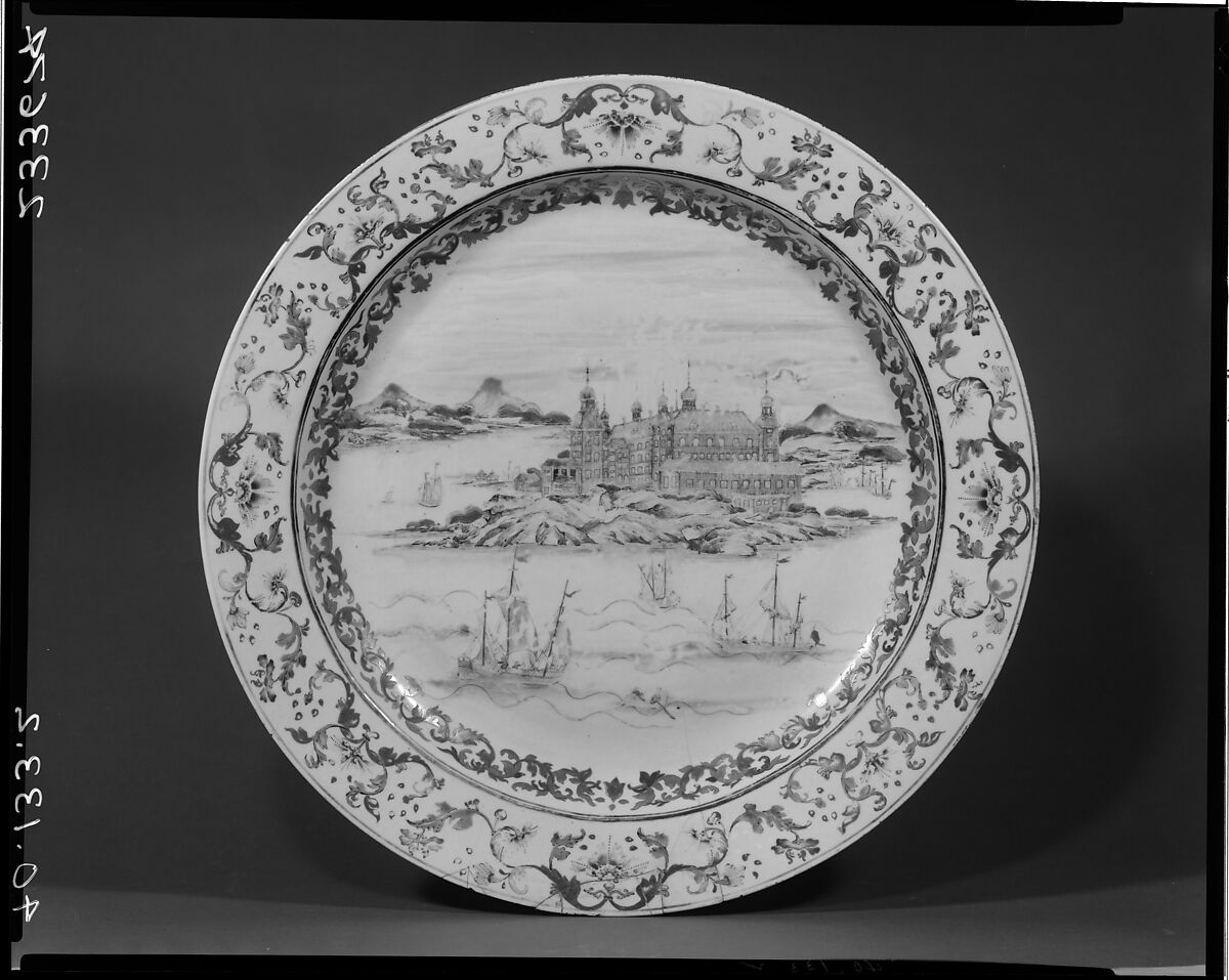 Platter, Porcelain, Chinese, for Swedish market