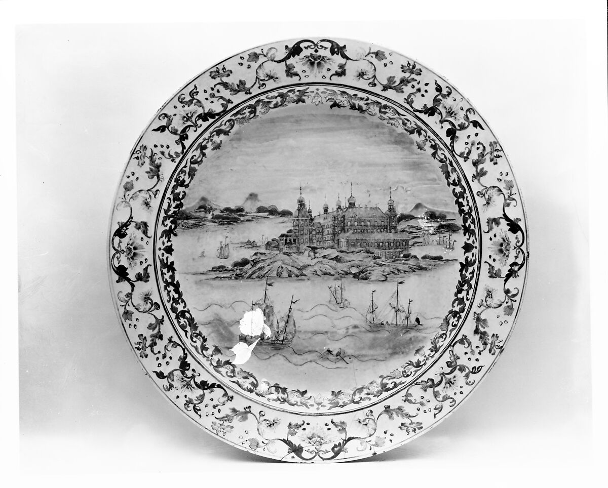 Platter, Porcelain, Chinese, for Swedish market