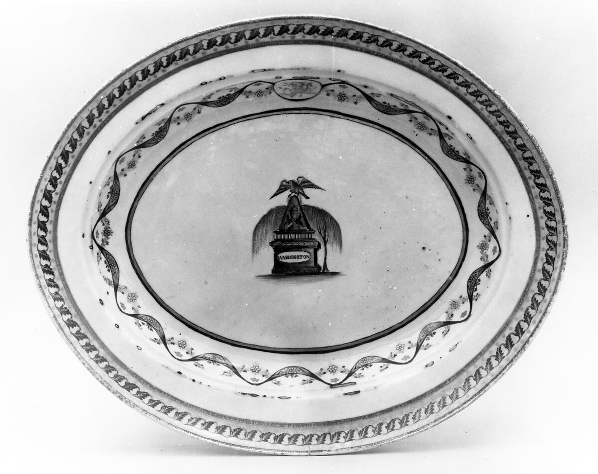 Platter, Porcelain, Chinese, for American market