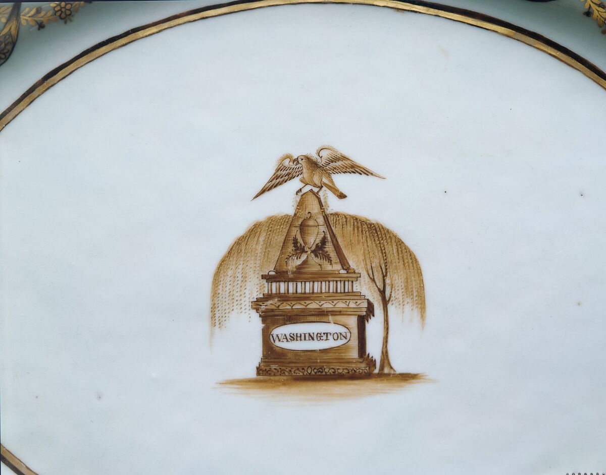 Platter, Porcelain, Chinese, for American market