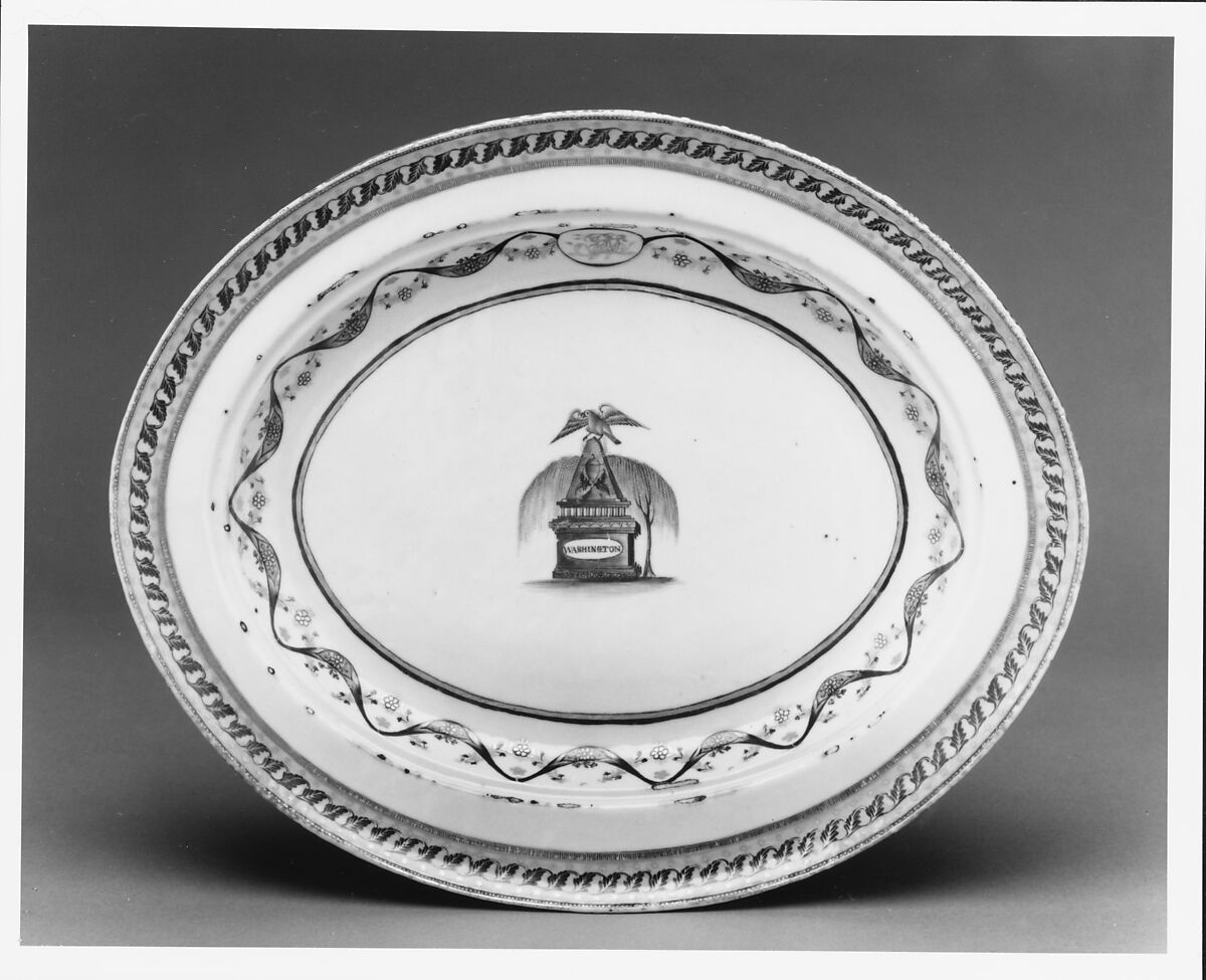 Platter, Porcelain, Chinese, for American market