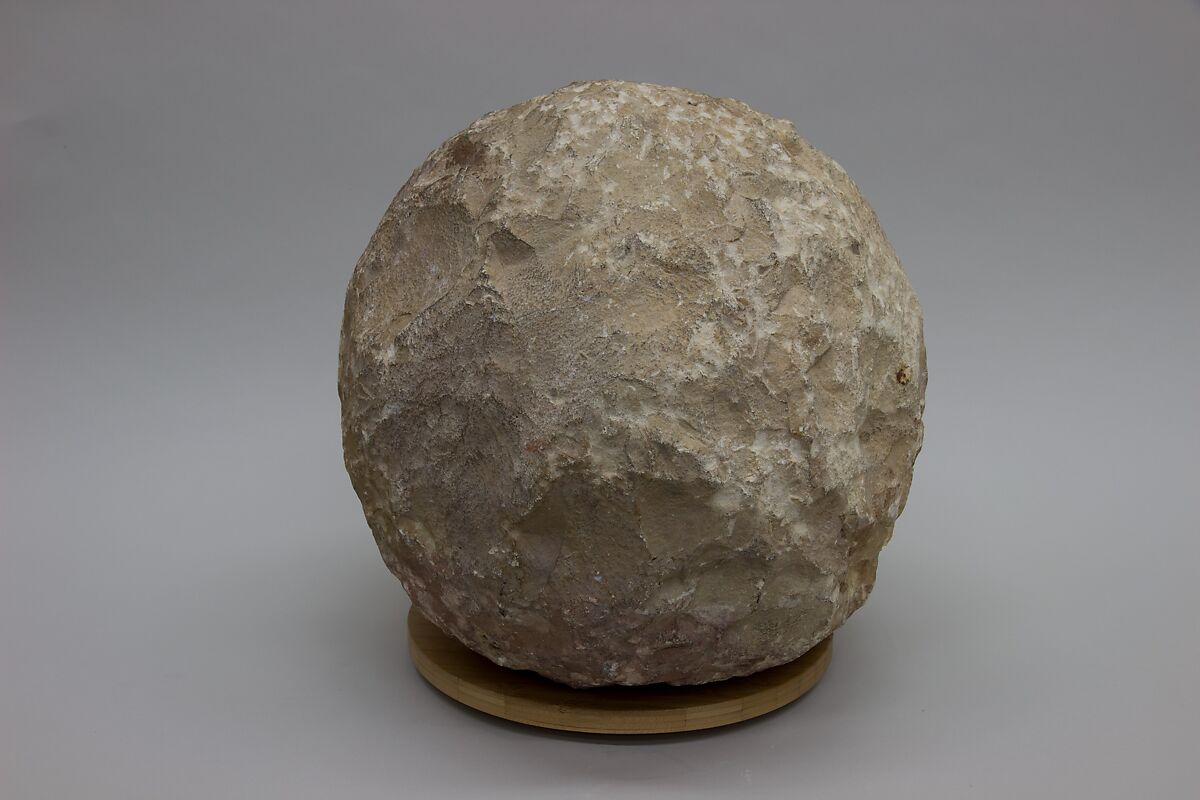 Catapult Projectile from Montfort (Starkenberg) Castle, Limestone, Kingdom of Jerusalem (near present-day ʻAkko, Israel) 