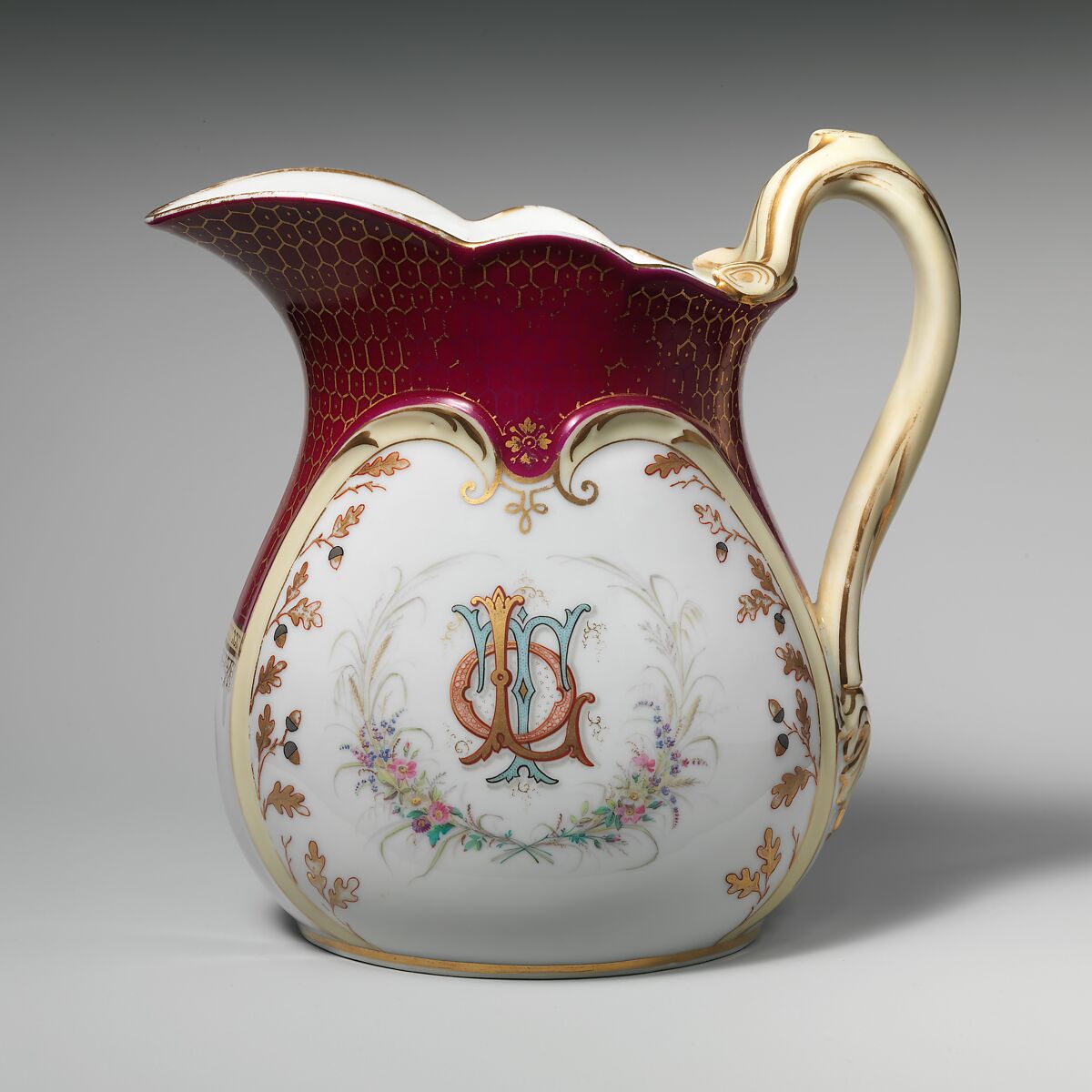Pitcher, Edward Lycett (1833–1910), porcelain, American 