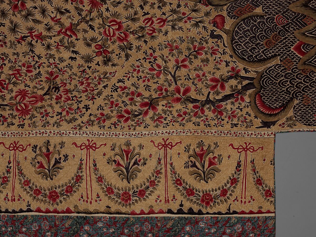 Palampore Tree of Life Quilt, cotton, American