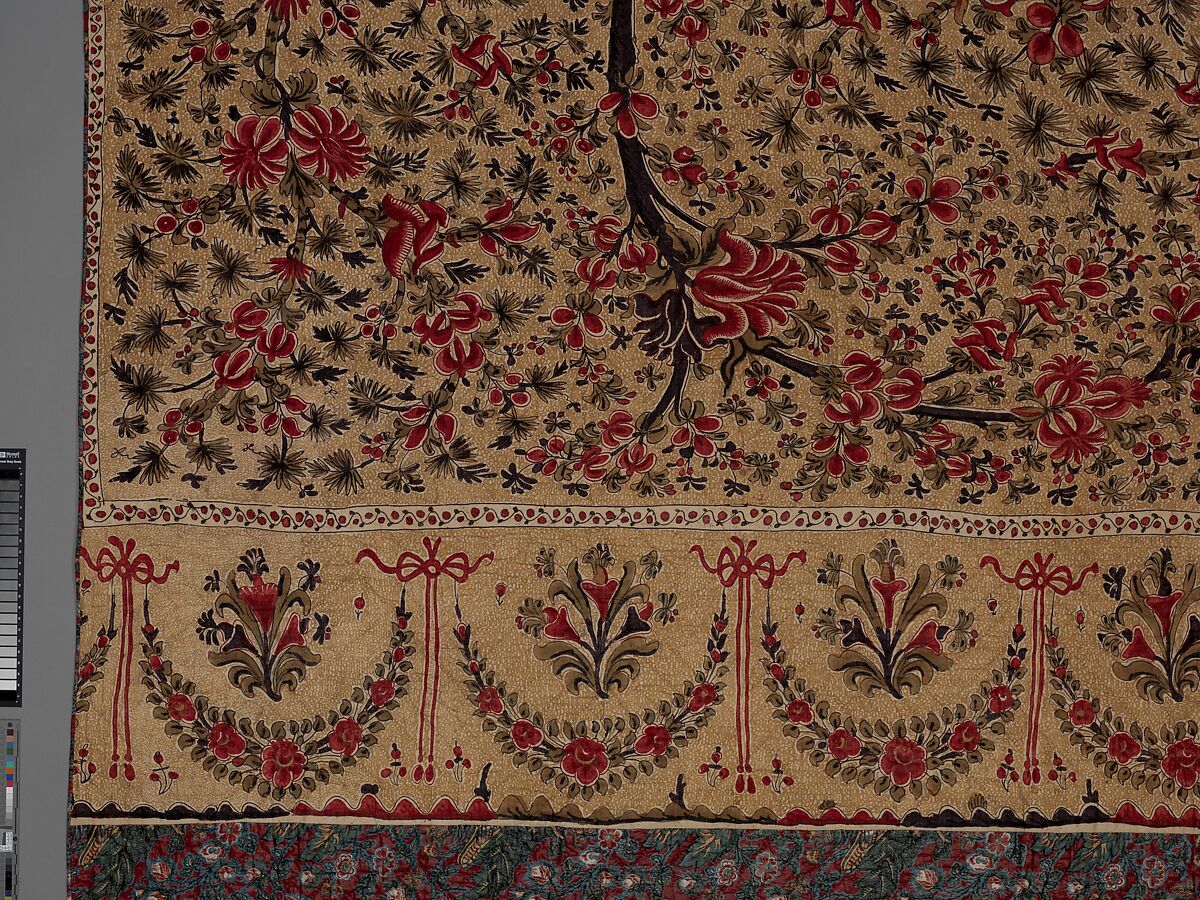 Palampore Tree of Life Quilt, cotton, American