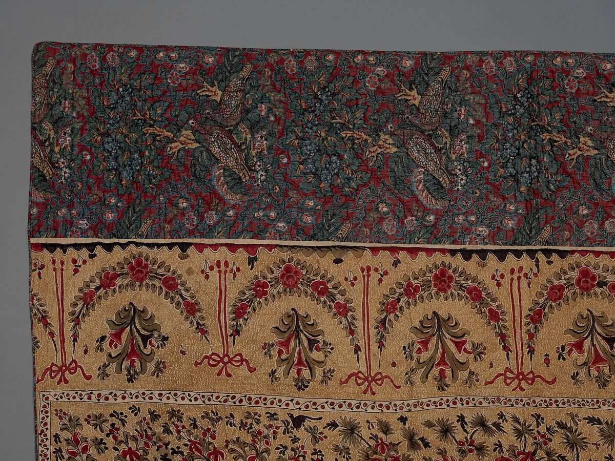 Palampore Tree of Life Quilt, cotton, American