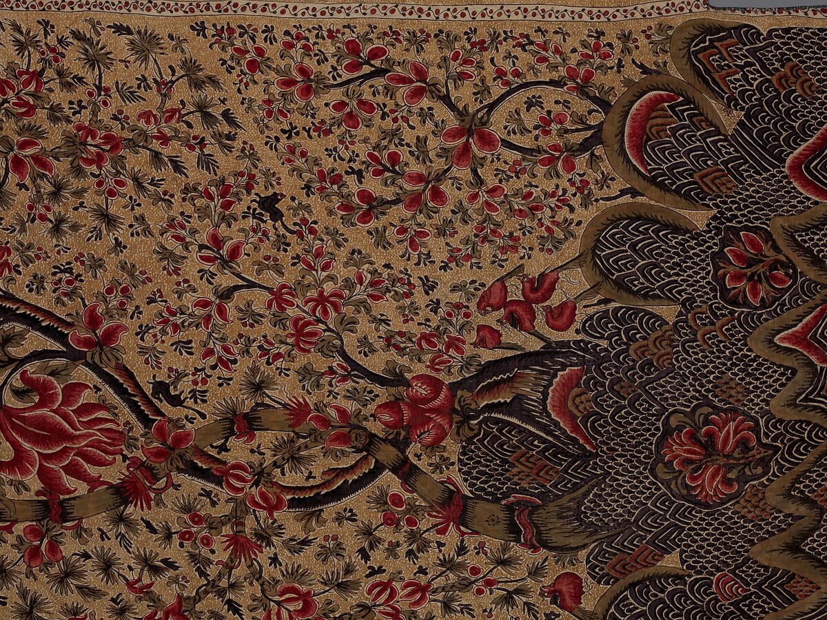 Palampore Tree of Life Quilt, cotton, American