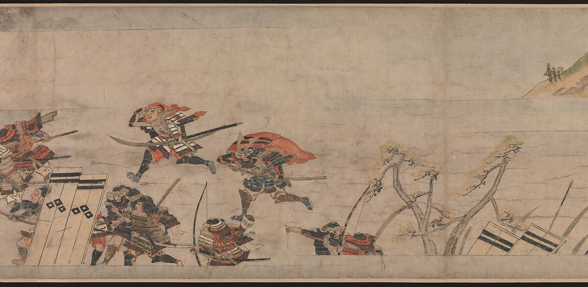 A Long Tale for an Autumn Night (Aki no yo nagamonogatari), Unidentified artist Japanese, Handscroll 2 from a set of 3; ink, color, and gold on paper, Japan