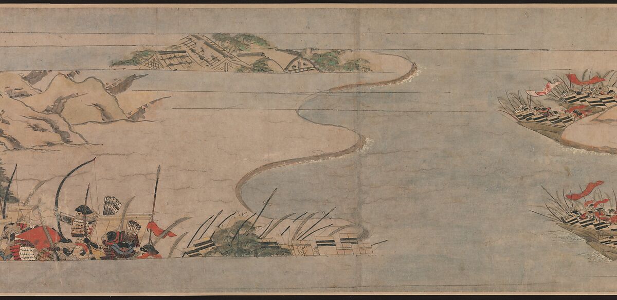 A Long Tale for an Autumn Night (Aki no yo nagamonogatari), Unidentified artist Japanese, Handscroll 2 from a set of 3; ink, color, and gold on paper, Japan