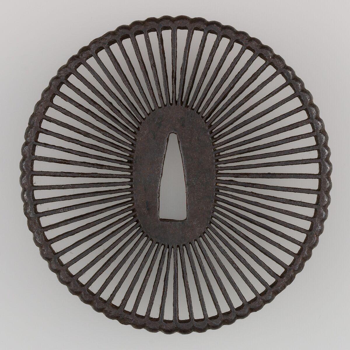 Sword Guard (Tsuba), Iron, copper, Japanese