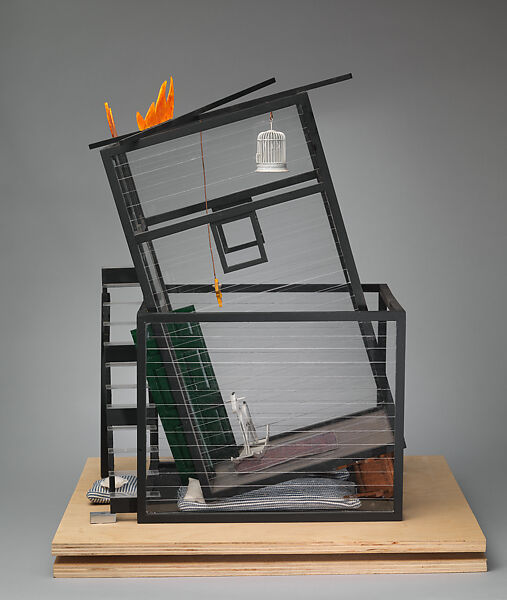 Fallujah 2004, Siah Armajani (Iranian, Tehran 1939–2020 Minneapolis, Minnesota), Wood, paint, plexiglass, cloth, metal and copper wire