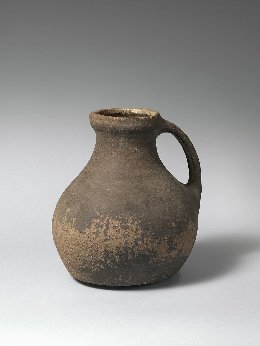 Jug, Unglazed earthenware, British 