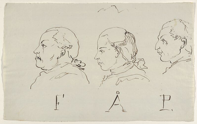 Three Portraits in Profile