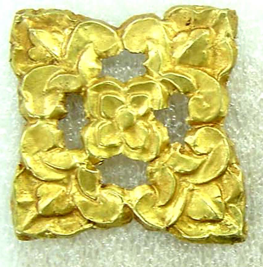 Square Plaque, Gold, Northwest China/Eastern Central Asia 
