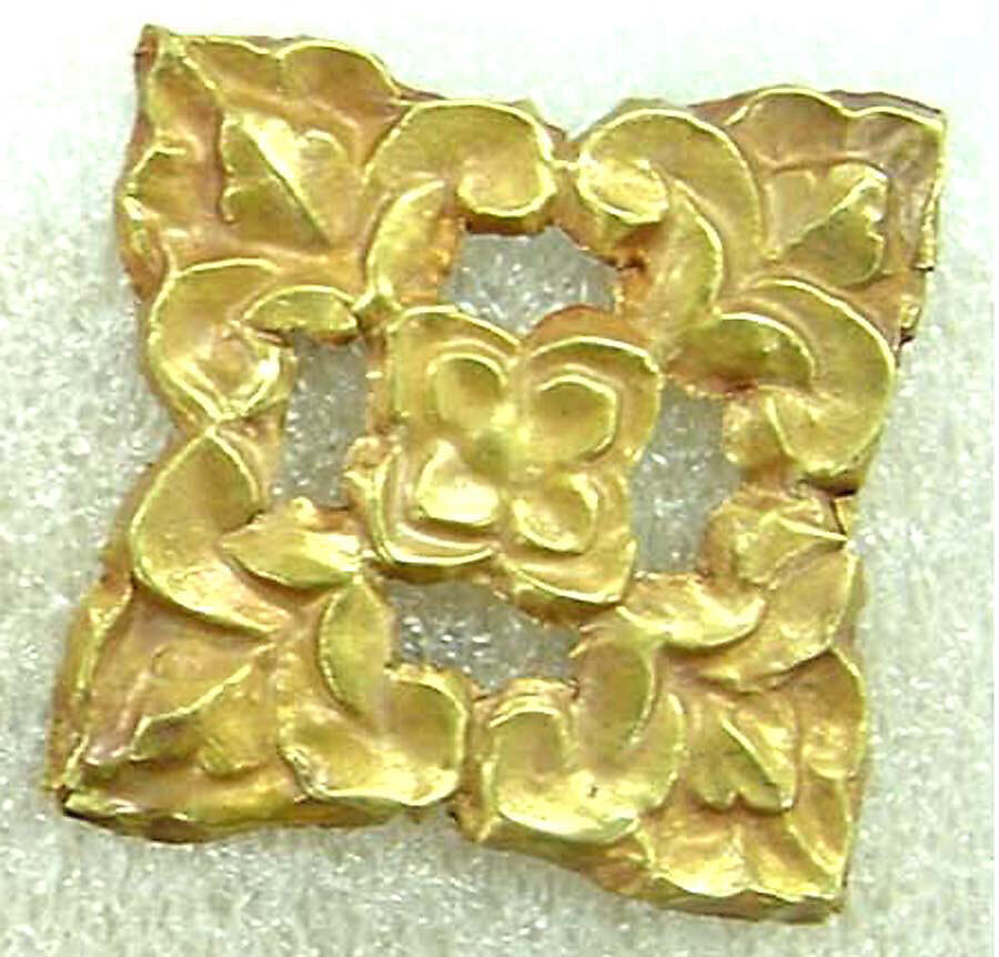 Square Plaque, Gold, Northwest China/Eastern Central Asia 