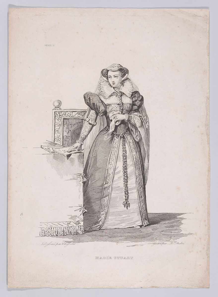Mary, Queen of Scots, Alexandrine André (French, active Paris, mid-19th century), Etching 