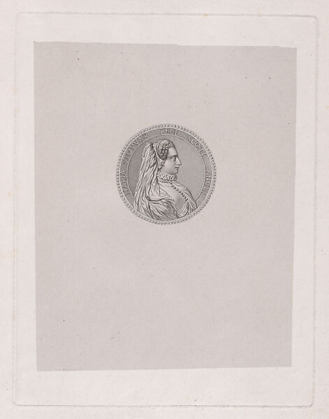 Mary, Queen of Scots, After a medal by Jacopo Primavera (Italian, active France, 1568–85), Stipple engraving 