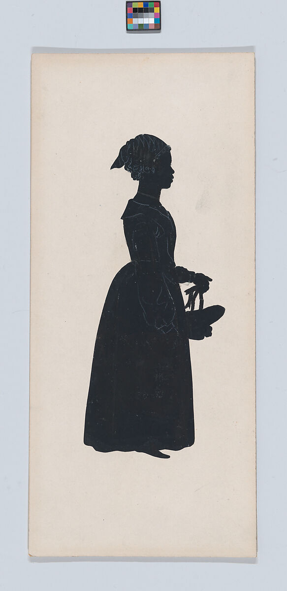 Dalmany, Auguste Edouart (French, 1789–1861), Chalk on prepared black cut paper mounted to paper board