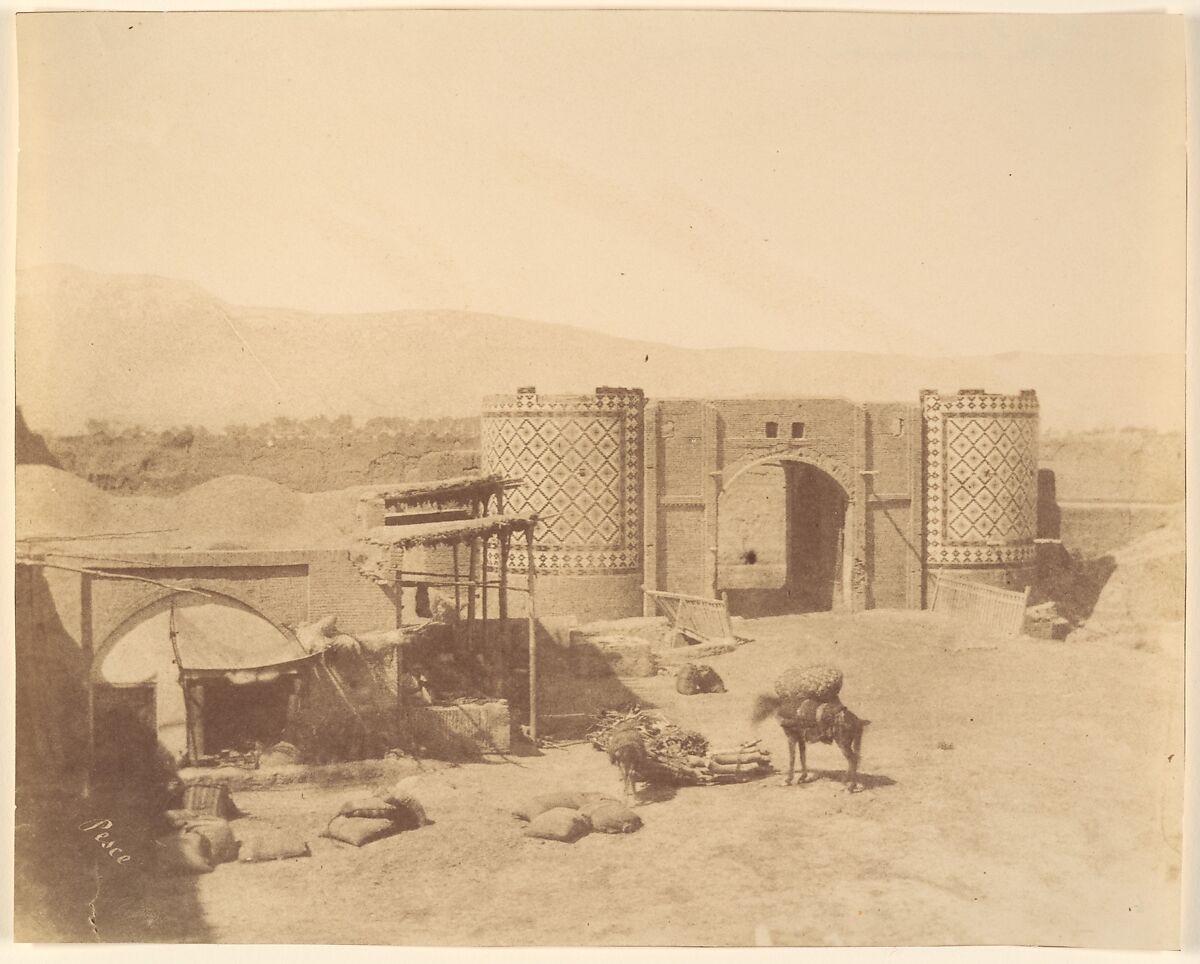 [Gate of Government, Teheran, Iran], Luigi Pesce (Italian, 1818–1891) 