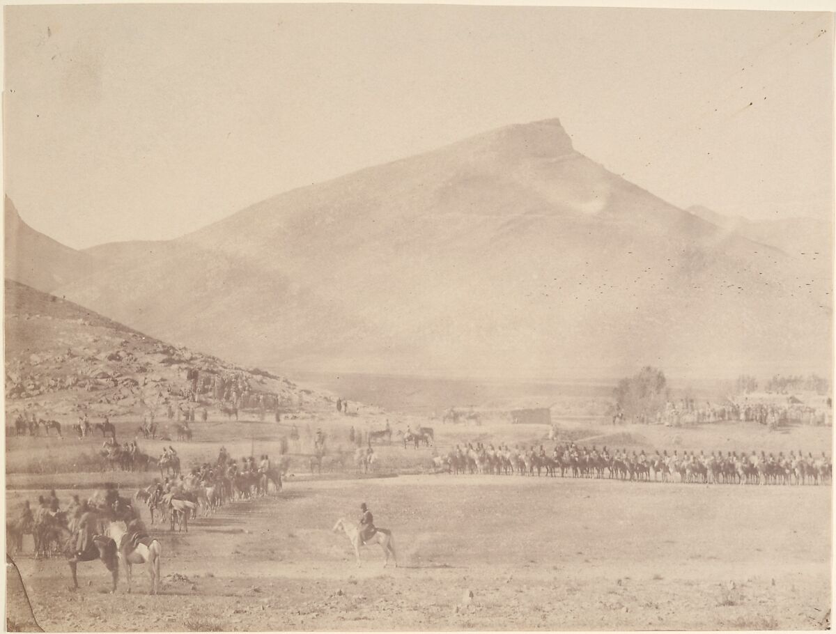 [Departure for the huntTomb of Khan of Khiva], Possibly by Luigi Pesce (Italian, 1818–1891), Salted paper print 