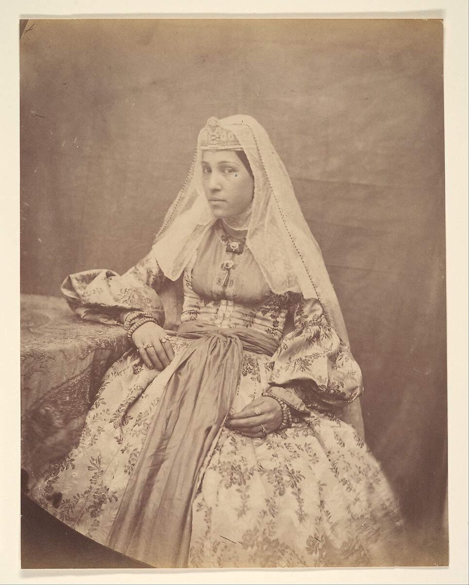 [Armenian Woman of Teheran], Possibly by Luigi Pesce (Italian, 1818–1891), Albumen silver print 