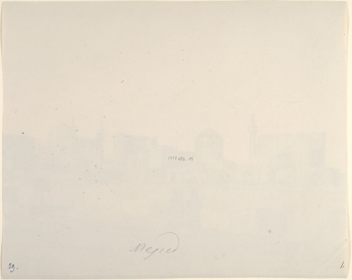 [A General View of MESHED from the roof of a hamam.], Possibly by Luigi Pesce (Italian, 1818–1891), Albumen silver print