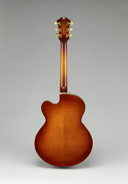 Archtop Guitar, James D'Aquisto (American, New York 1935–1995 Corona, California), Maple, macassar ebony, iron, brass, American