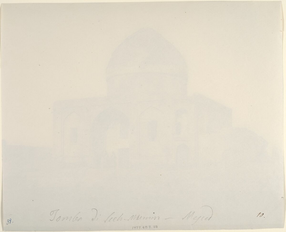 [Tomb of Seeh-i Mumin], Possibly by Luigi Pesce (Italian, 1818–1891), Albumen silver print
