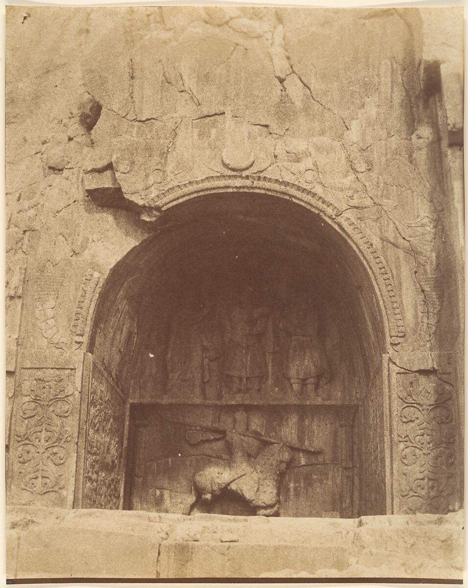 [Tag-e bustan, Kermanshah, Kurdestan], Possibly by Luigi Pesce (Italian, 1818–1891), Albumen silver print 