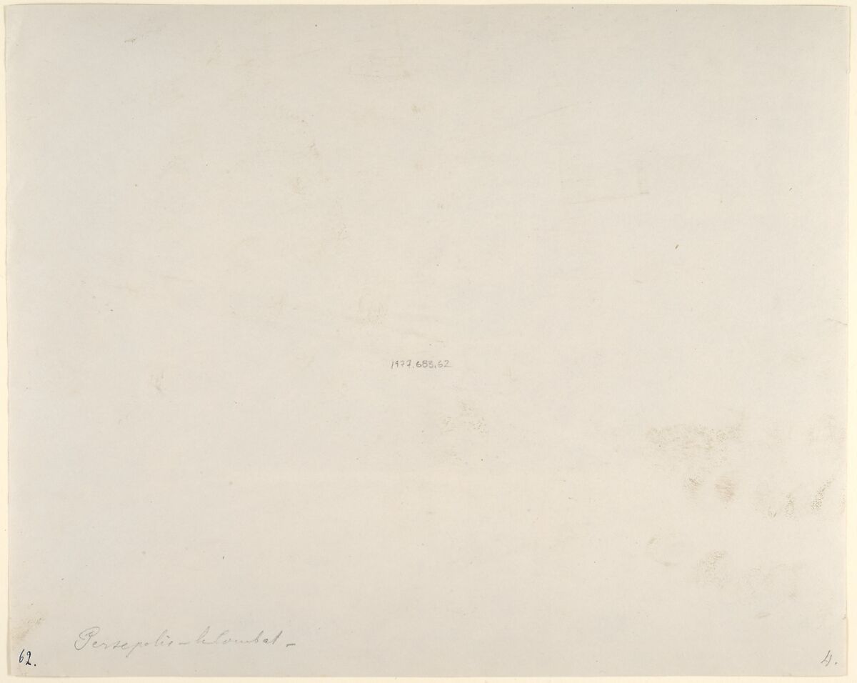 (4) [Naksh-i Rustam, Near Persepolis], Luigi Pesce (Italian, 1818–1891), Albumen silver print