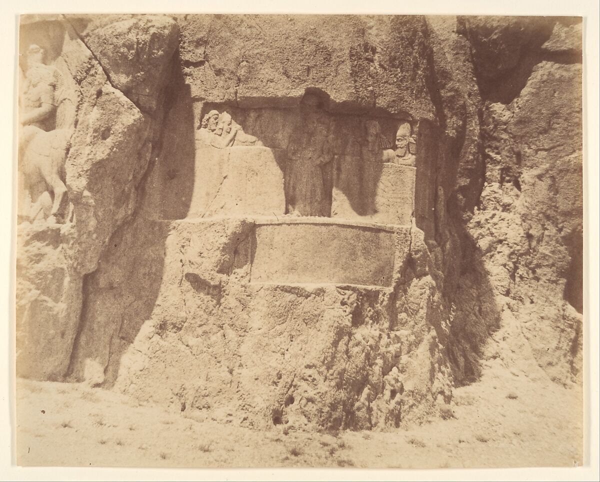 (6) [Naksh-i Rustam, Near Persepolis], Luigi Pesce (Italian, 1818–1891), Albumen silver print 