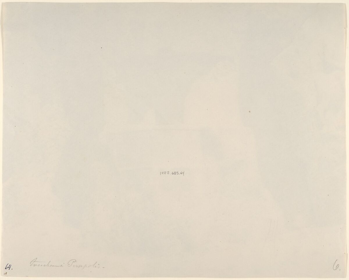 (6) [Naksh-i Rustam, Near Persepolis], Luigi Pesce (Italian, 1818–1891), Albumen silver print