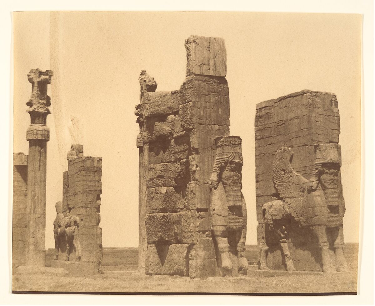 (15) [Gate of all Nations, Persepolis, Fars], Luigi Pesce (Italian, 1818–1891), Albumen silver print 