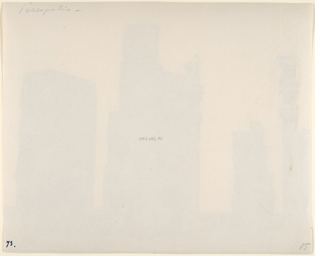(15) [Gate of all Nations, Persepolis, Fars], Luigi Pesce (Italian, 1818–1891), Albumen silver print