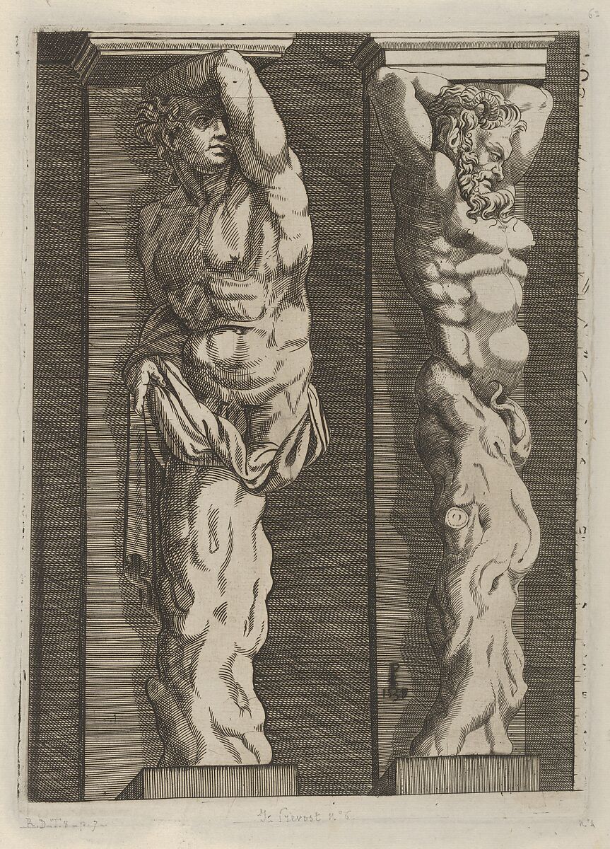 Two Terms, Master PS (Italian or French, active 1530s), Engraving 