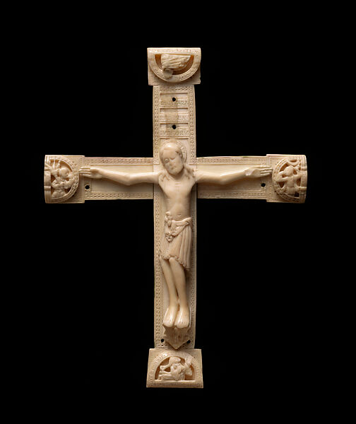 Cross of Sibyl of Anjou, Walrus ivory, Mosan 