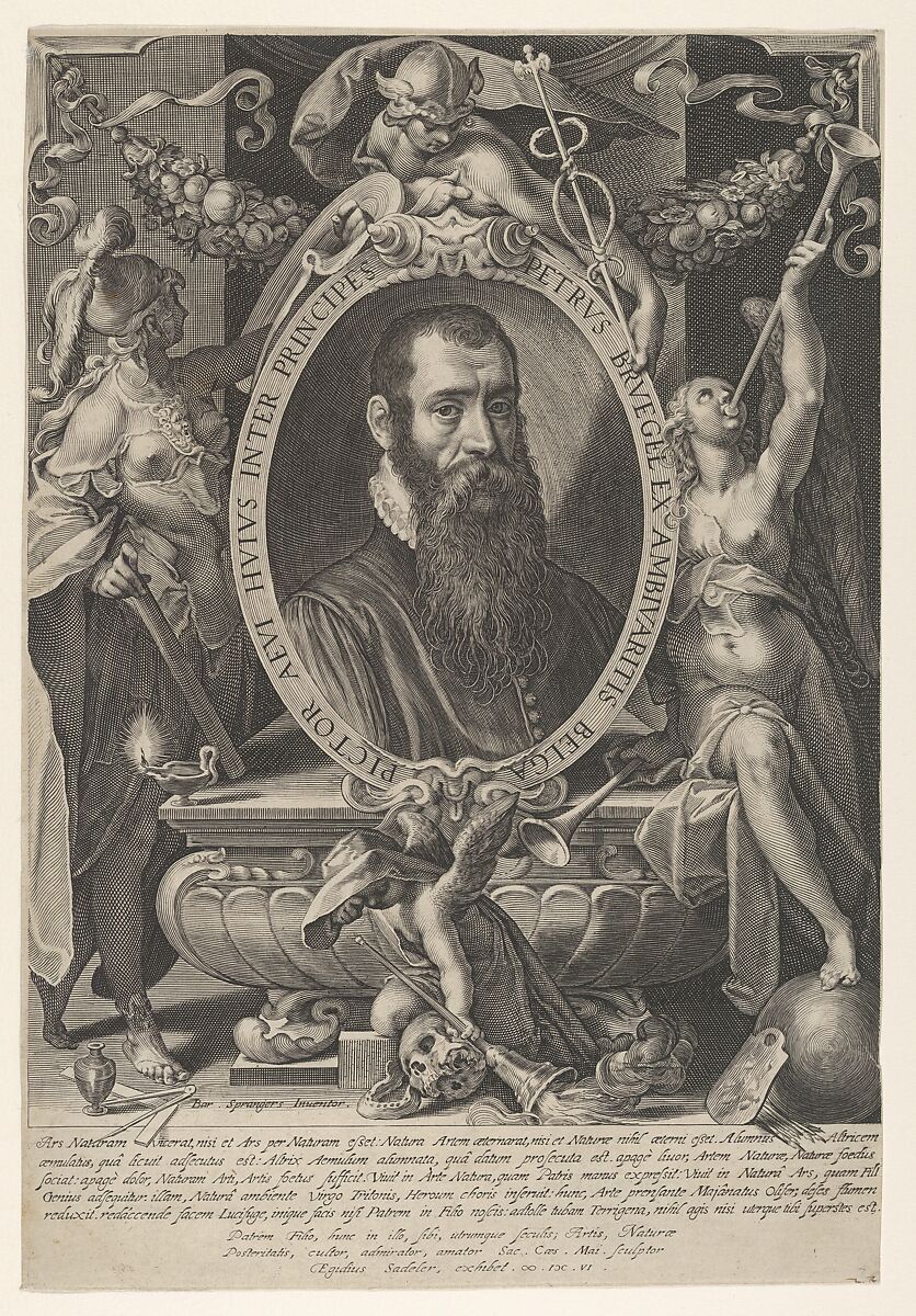 Portrait of Pieter Breughel the Younger, Aegidius Sadeler II (Netherlandish, Antwerp 1568–1629 Prague), Engraving 