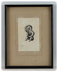 Tlatilco Seated Figure, Miguel Covarrubias (Mexican, Mexico City 1904–1957 Mexico City), Pen and ink on paper