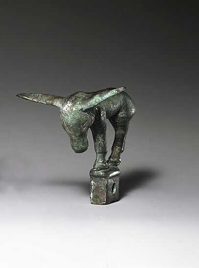 Finial in the Shape of Kulan, Tinned bronze, Northwest China and southwestern Inner Mongolia 