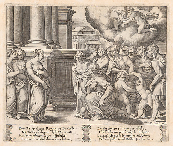 Plate 2: People rendering divine honors to Psyche, from 