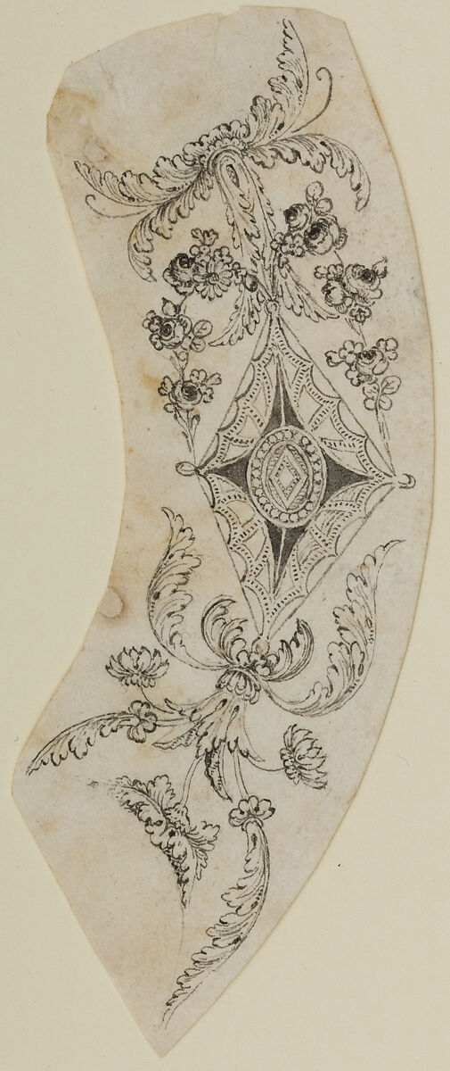 Design for the Decoration of Firearms, Workshop of Nicolas Noël Boutet (French, Versailles and Paris, 1761–1833), Pencil, ink, gray wash on paper, French, Versailles 