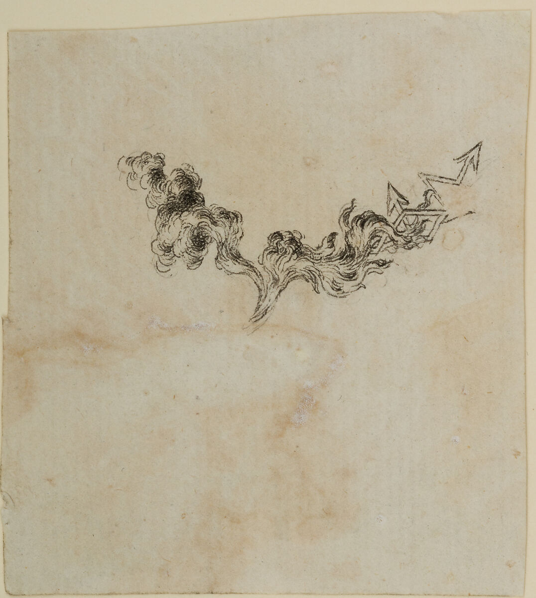 Design for the Decoration of Firearms, Workshop of Nicolas Noël Boutet (French, Versailles and Paris, 1761–1833), Pencil, ink, gray wash on paper, French, Versailles 