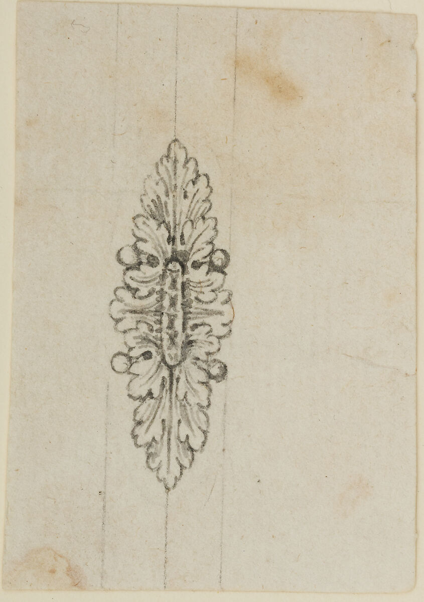 Design for the Decoration of Firearms, Workshop of Nicolas Noël Boutet (French, Versailles and Paris, 1761–1833), Pencil, ink, gray wash on paper, French, Versailles 