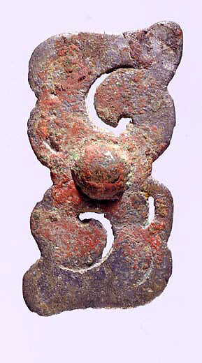 Belt Ornament with Zoomorphic Design, Tinned bronze, North China and south-central Inner Mongolia 