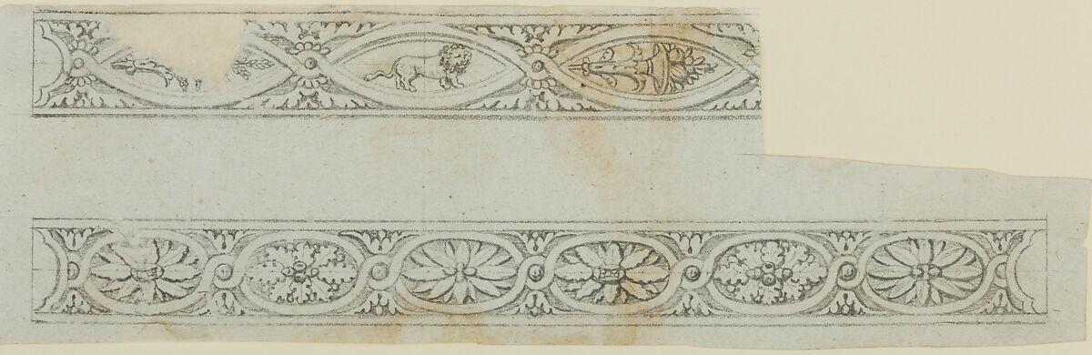 Designs for the Decoration of Firearms, Workshop of Nicolas Noël Boutet (French, Versailles and Paris, 1761–1833), Pencil, ink, gray wash on paper, French, Versailles 