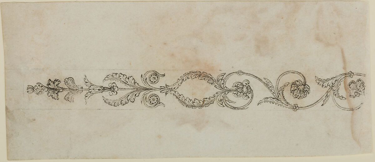 Design for the Decoration of Firearms, Workshop of Nicolas Noël Boutet (French, Versailles and Paris, 1761–1833), Pencil, ink, gray wash on paper, French, Versailles 