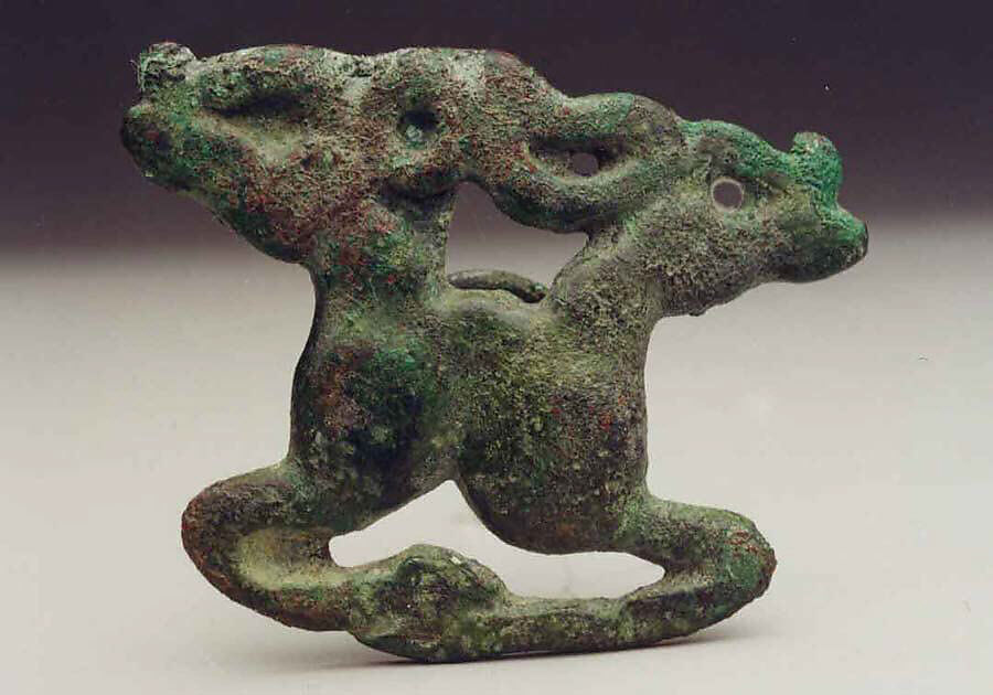 Garment Plaque in the Shape of Deer, Bronze, Kazakhstan 