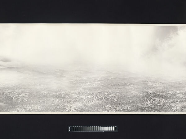 Viewing the Tide, Yang Yongliang (Chinese, born 1980), Handscroll; inkjet print of a digital photographic collage on xuan paper, China