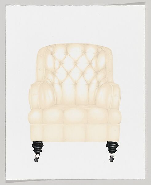 Untitled Chair #1, Sara Sanders (American, born Dayton, Ohio, 1979), Lithograph 